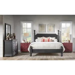 Vintage Market Complete Chimney Post Bed - Queen