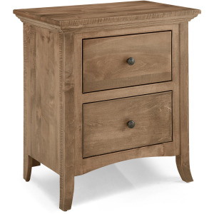 Provence Maple 2 Drawer Nightstand - Sandstone