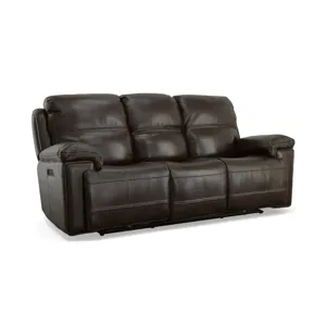 Fenwick Leather Power Reclining Sofa w/ Power Headrests