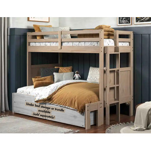 Dune Twin over Full Bunk Bed w/Ladder - Sandstone