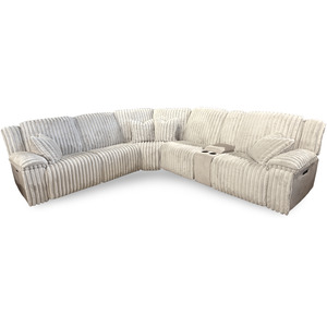 Presley Fog 6 Piece Power Reclining Sectional