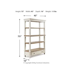 Realyn 75" Bookcase