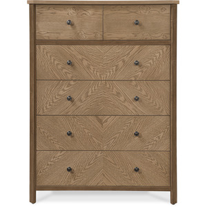 Sun Haven 6-Drawer Chest - Walnut and Oak Finish