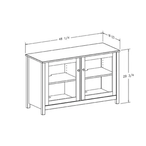Oak 48" TV Stand - Espresso
