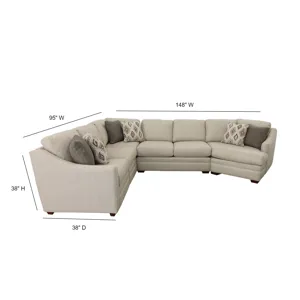 3 PC Power Sectional
