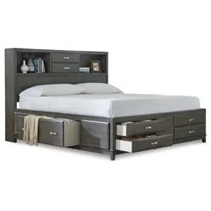 Caitbrook Queen Storage Bed with 8 Drawers