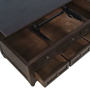 Brentwood Modern Transitional Lift-Top Coffee Table With Storage