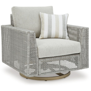 Seton Creek Outdoor Swivel Lounge with Cushion