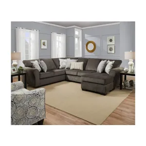 2 Piece Sectional w/Chaise - Harlow Ash