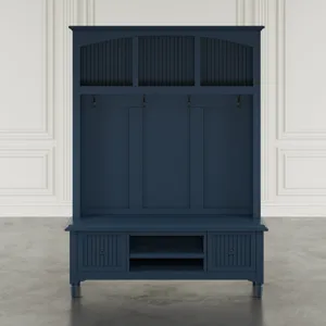 Westport Modern Farmhouse Hall Tree With Storage Bench