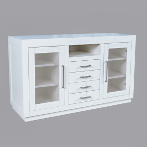 Auburn Hills 50" Contemporary Media Console - White