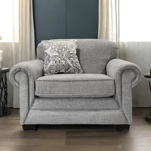 Monroe Chair &amp; 1/2 - Lucille Mushroom w/Garcia Toast Pillow