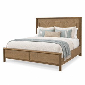 Sun Haven Storage Bed - Oak and Walnut Finish