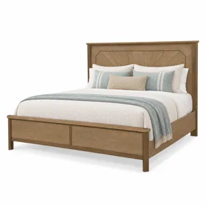 Sun Haven Storage Bed - Oak and Walnut Finish