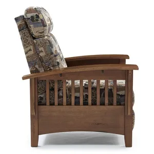 Tuscan Fabric High Leg Recliner