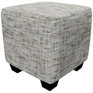 Pixelate Upholstered Cube Ottoman