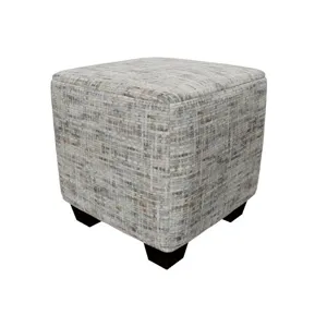 Pixelate Upholstered Cube Ottoman