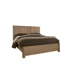 Lodge & Loft-Blond Oak Radius Poster Headboard - King