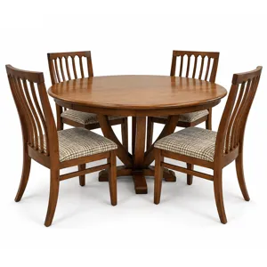 Macon Maple Round Pedestal Dining Table - Cocoa