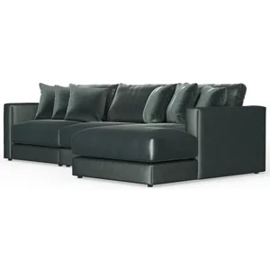 Remminton 3 PC Sectional Sofa Chaise - Pine