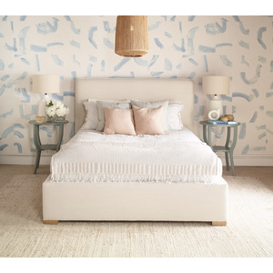Belinda Upholstered Queen Storage Bed - Winter
