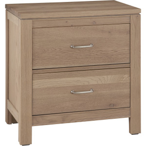 Tide & Timber 2 Drawer Nightstand - Clear Oak