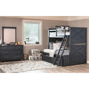 Flatiron Black Trundle/Storage Drawer Black Finis