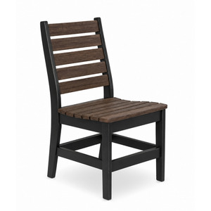 Sienna Outdoor Side Chair - Brazilian Walnut/Black