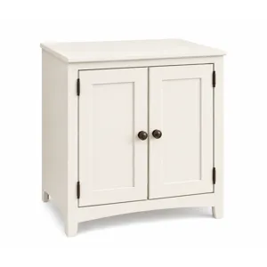 Shaker Alder 2-Door Cabinet - Linen White 