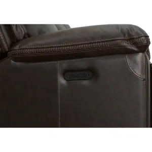Fenwick Leather Power Reclining Sofa w/ Power Headrests