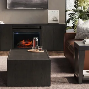 Laurel Creek Modern Contemporary 52" Block Coffee Table With Hidden Casters