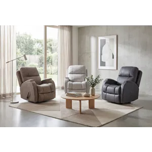 Zena 214 Manual Swivel Glider Recliner - Graphite