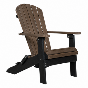 Cambridge Adirondack Outdoor Folding Chair - Brazilian Walnut/Black