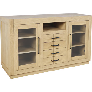 Auburn Hills 50" Contemporary Media Console - Light Oak