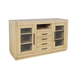 Auburn Hills 50" Contemporary Media Console - Light Oak