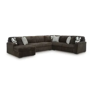Midnight-Madness 4-Piece Sectional with Chaise