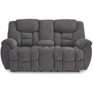 Foreside Reclining Loveseat with Console