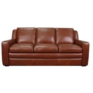 Berlin Chestnut Leather Sofa