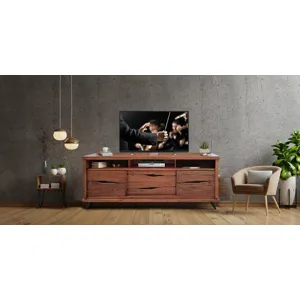 Live Edge Rustic 80" TV Console
