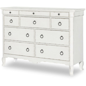 Vintage Market 10 Drawer Dresser - Picket Fence