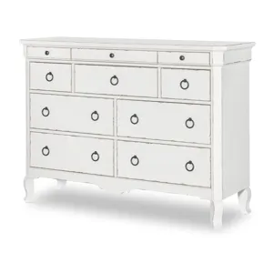 Vintage Market 10 Drawer Dresser - Picket Fence