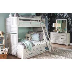 Summer Camp White Underbed Storage Unit White Fin