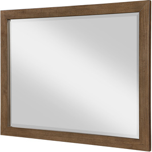 Sun Haven Beveled Mirror - Walnut and Oak Finish