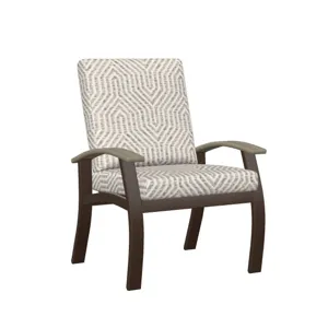 Belle Isle Cushion Cafe Outdoor Arm Chair - Kona / Etna Heron 