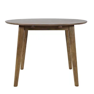 Percy 42" Contemporary Round Drop-Leaf Dining Table