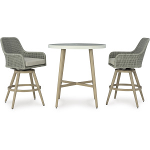 Seton Creek 3 PC Outdoor Bar Table Set