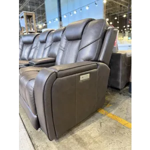 Daniel Immersive Audio 7PC Leather Sectional (Triple Power w/ Speakers, Heat, & Massage)