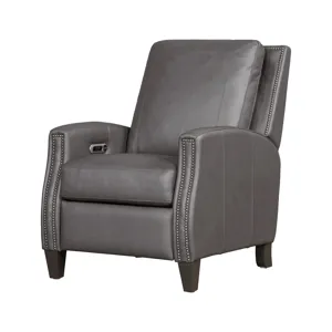 Hunter Power High Leg Recliner and Headrest - Echo Grey