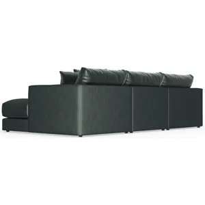 Remminton 3 PC Sectional Sofa Chaise - Pine