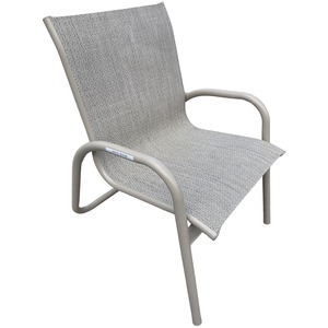 Gardenella Sling Stacking Arm Chair - Desert Sand / Trout